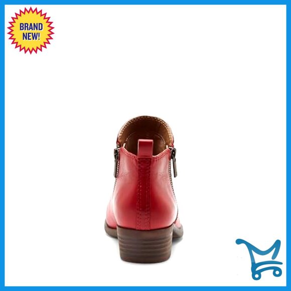 Women's Ankle Boots with Chunky Heel, Dual Zippers, Cushioned Footbed - Picture 3 of 7